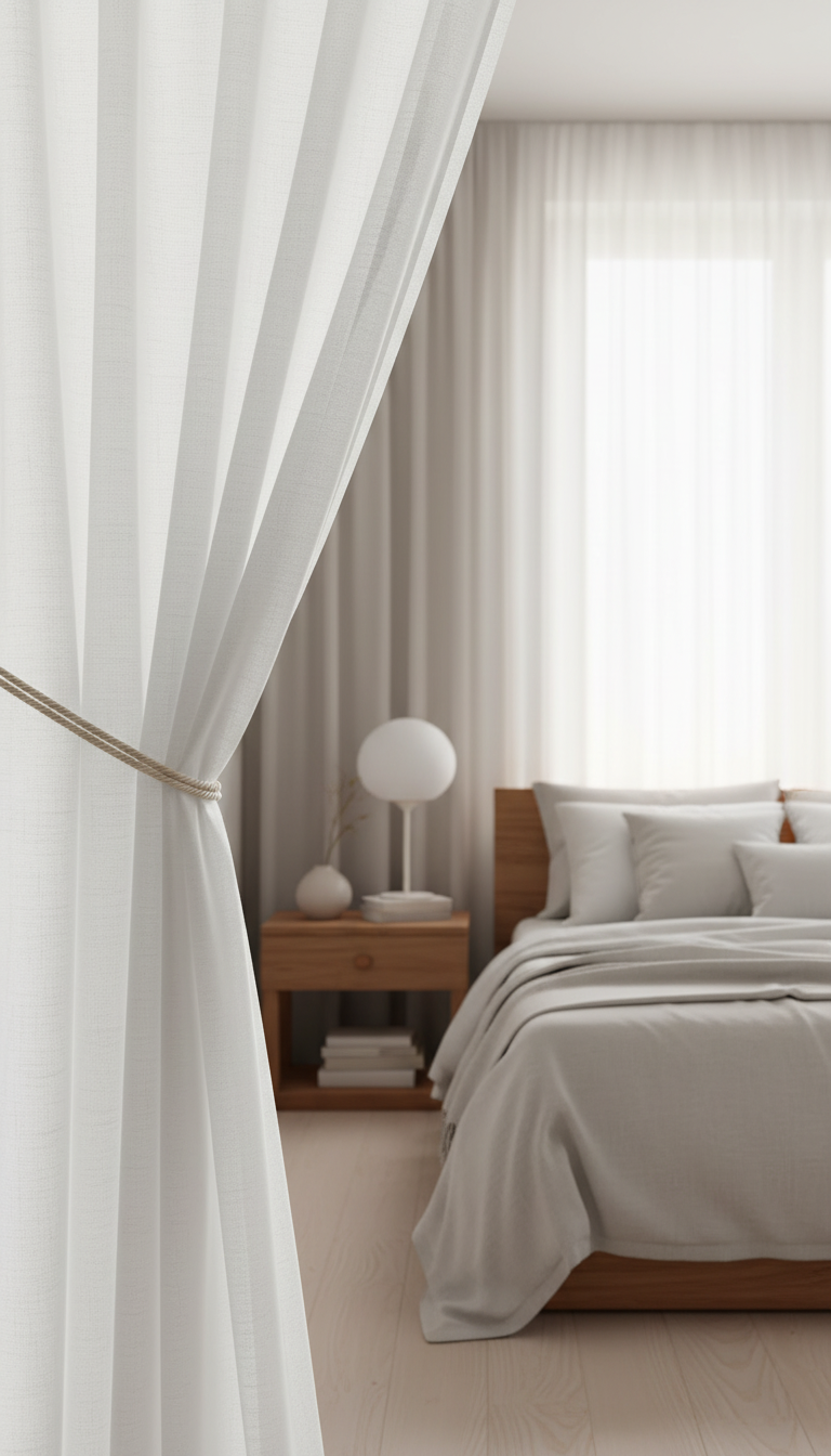 Perdea simplă Vual crem – Ambiance Design