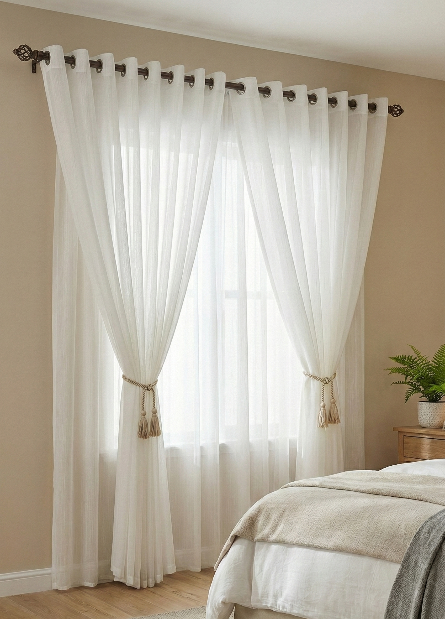 Perdea simplă Tay Bambu crem – Ambiance Design