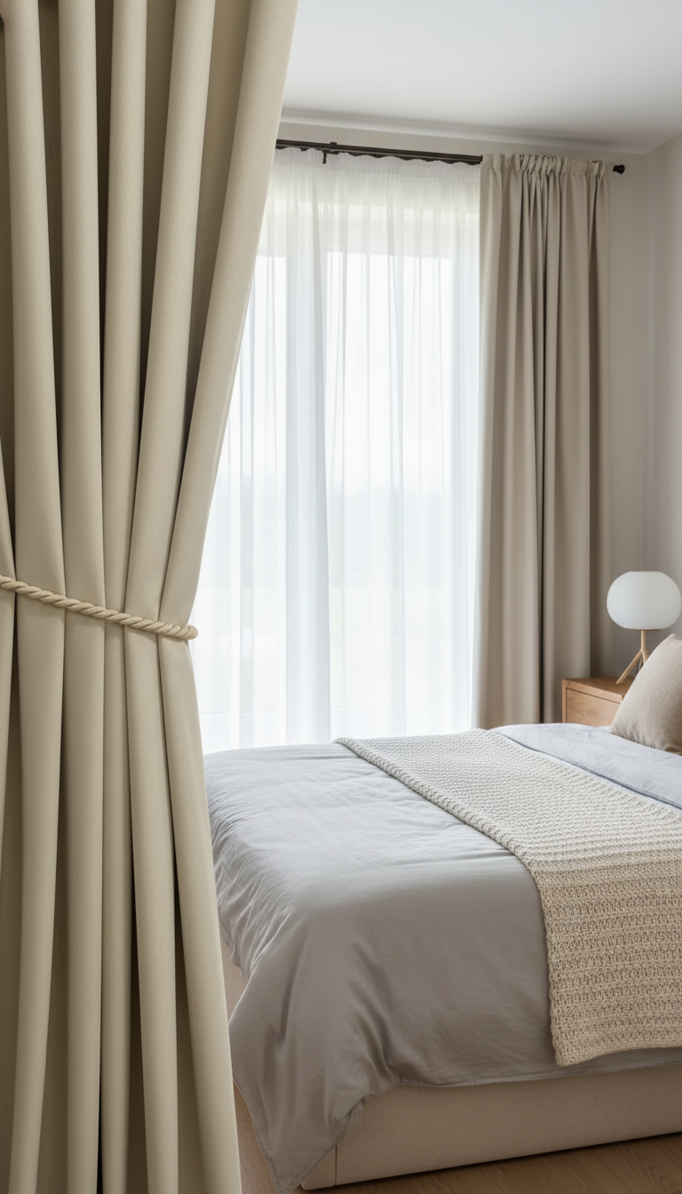 Draperie din catifea bej deschis HKN5