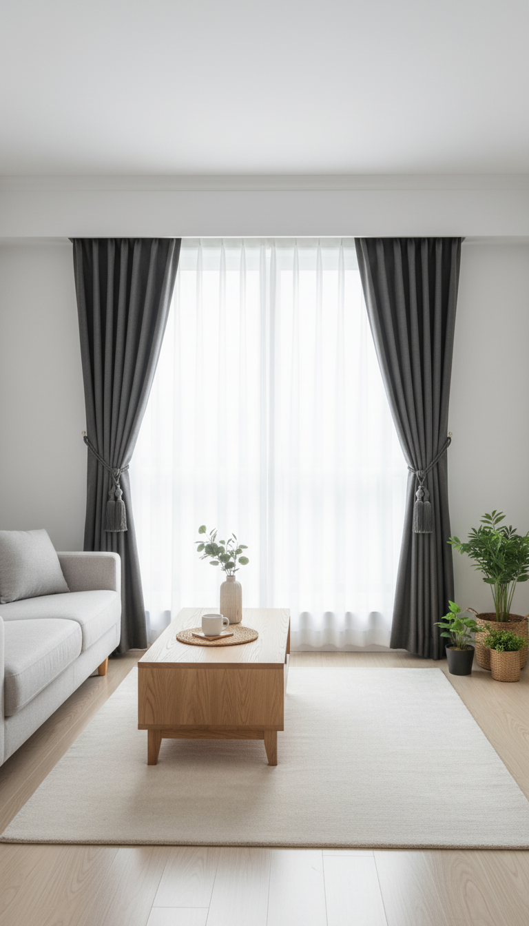 Draperie catifelată neagră Soft Black