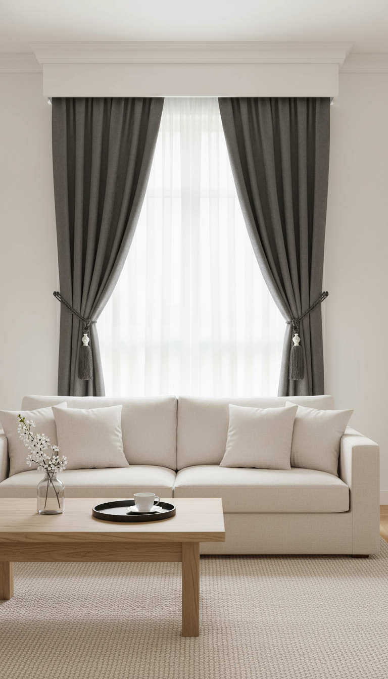 Draperie catifelată neagră Soft Black