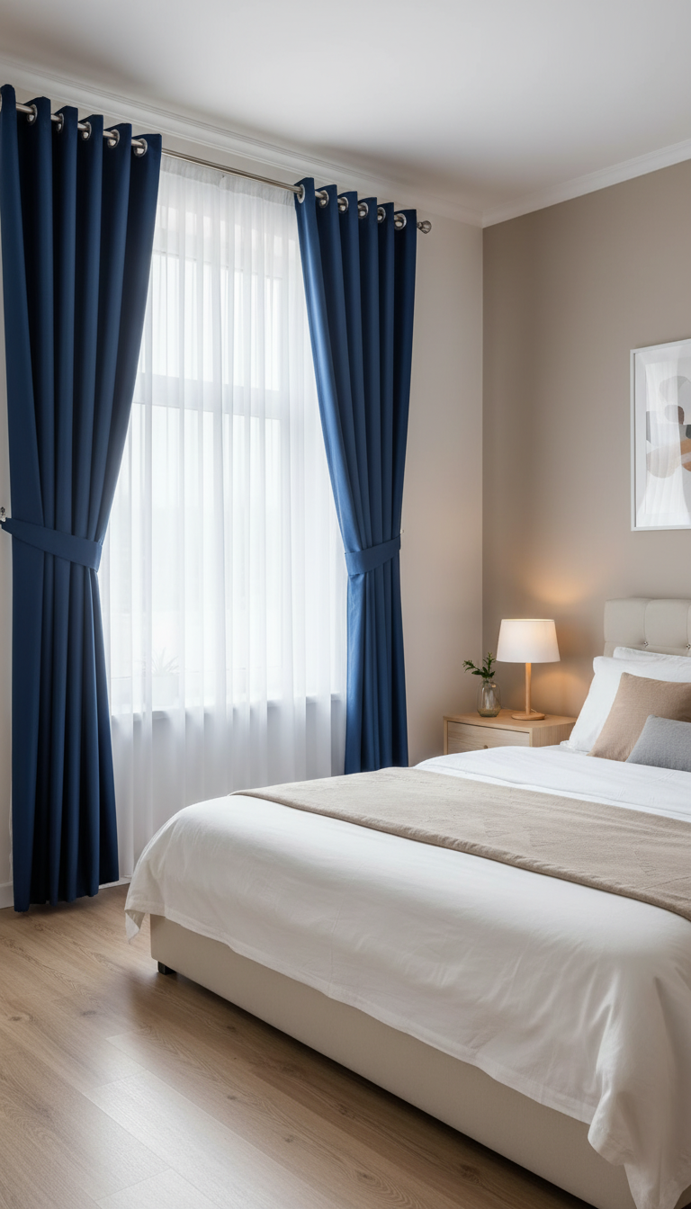 Draperie din catifea albastru regal HKN69