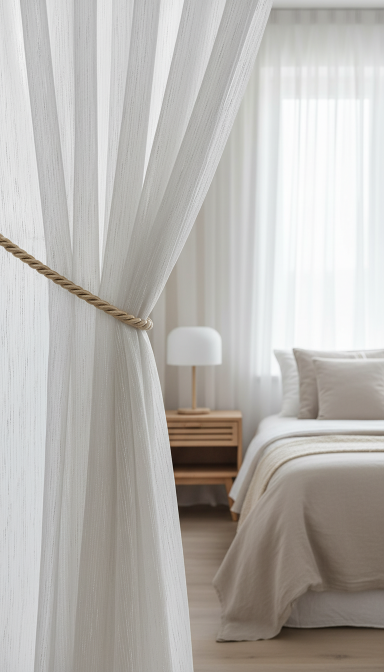 Perdea simplă Santuk crem – Ambiance Design