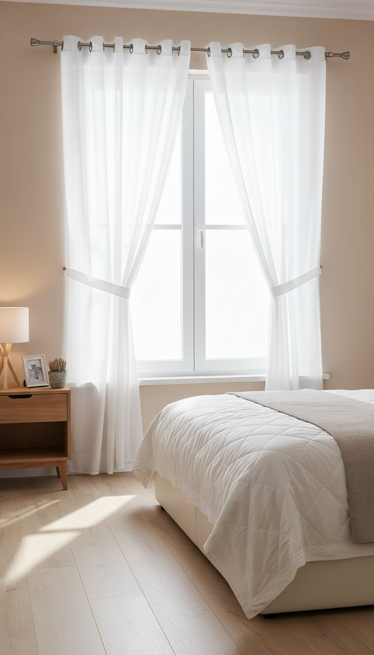 Perdea simplă Vual crem – Ambiance Design